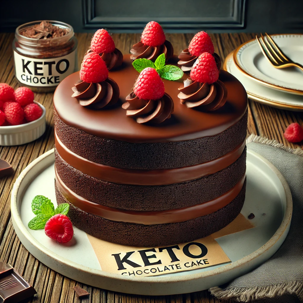 Indulge Guilt-Free with Keto Chocolate Cake
Discover the perfect recipe for a keto-friendly chocolate cake that satisfies your sweet tooth without compromising your low-carb diet. This rich, decadent dessert uses almond flour and erythritol to keep carbs low, while butter and cocoa powder ensure a moist, flavorful treat. Whether you're celebrating a special occasion or simply craving something sweet, this cake fits perfectly into your keto lifestyle.

Benefits of Keto Chocolate Cake
Enjoy the numerous health benefits of keto chocolate cake, including stable blood sugar levels and sustained energy, thanks to its low-carb, high-fat ingredients. The use of almond flour provides essential nutrients and fiber, while dark chocolate and unsweetened cocoa powder offer antioxidant properties. Ideal for those managing diabetes or seeking weight loss, this dessert supports your dietary goals.

Tips for Baking the Best Keto Chocolate Cake
For a successful keto chocolate cake, use high-quality ingredients like premium cocoa powder and dark chocolate with over 70% cocoa content. Ensure your batter is well-mixed but not overworked to maintain a light, airy texture. Customize your cake with keto-friendly add-ins like nuts or sugar-free chocolate chips, and consider topping it with a creamy, low-carb frosting for an extra indulgent touch.

By embracing the keto chocolate cake, you can enjoy a delicious dessert that aligns with your health-conscious lifestyle. Enjoy the process of baking and the delightful taste of a truly guilt-free treat!